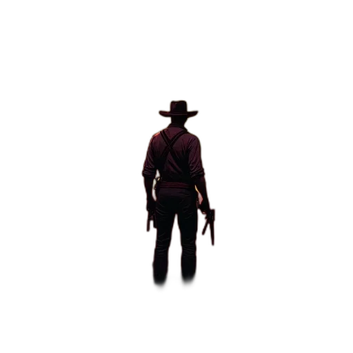 hat, weapon, staff, jacket transparent PNG cut-out