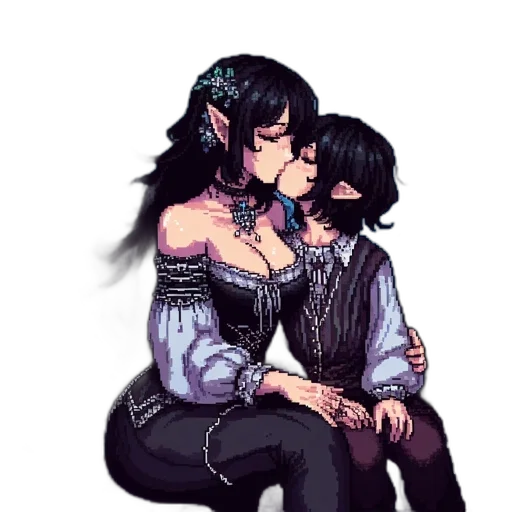 pixel art, fantasy art, concept art, watercolor transparent PNG cut-out