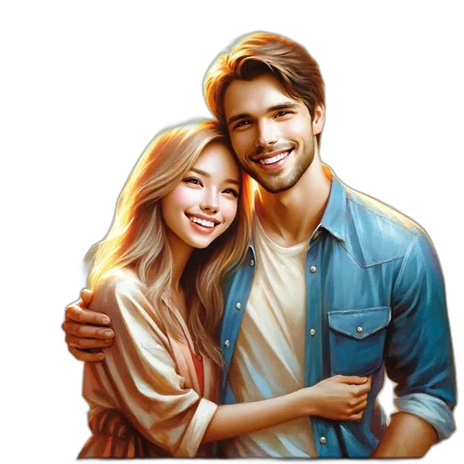 photorealistic, oil painting, cartoon, fantasy art transparent PNG cut-out
