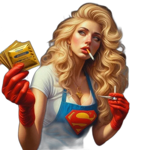 comic book art, concept art, fantasy art, photorealistic transparent PNG cut-out