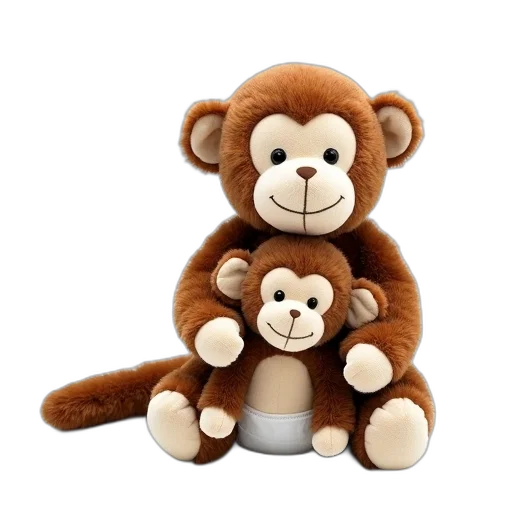 animal, 3d render, plush, toy transparent PNG cut-out