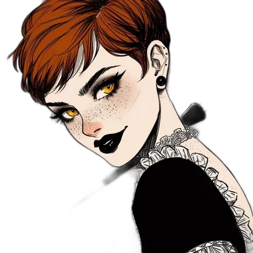 jewelry, staff, face, comic book art transparent PNG cut-out