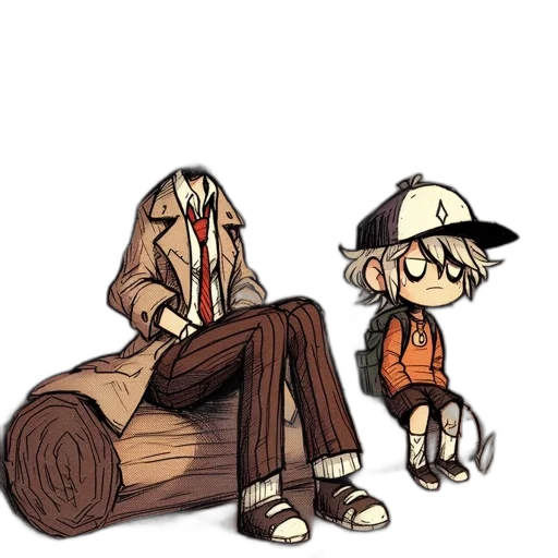 creature, hat, jacket, furniture transparent PNG cut-out