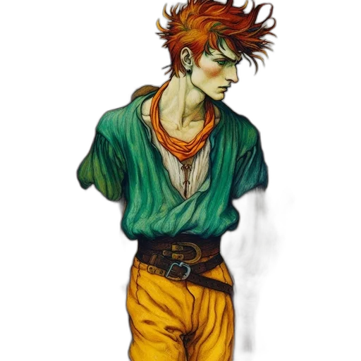 staff, jacket, concept art, comic book art transparent PNG cut-out