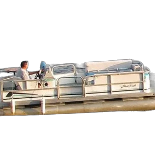 3d render, man, driving, pontoon transparent PNG cut-out