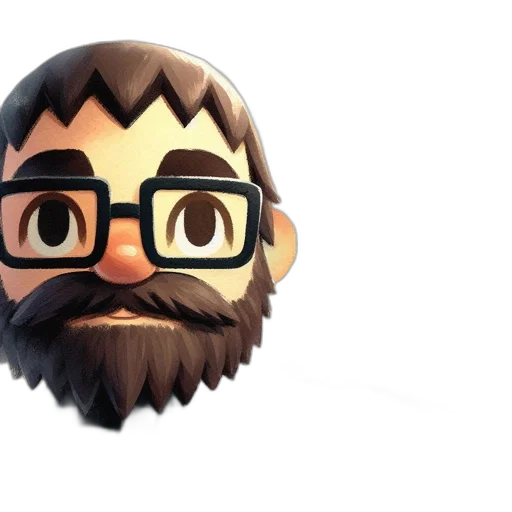 hair, face, staff, mask transparent PNG cut-out