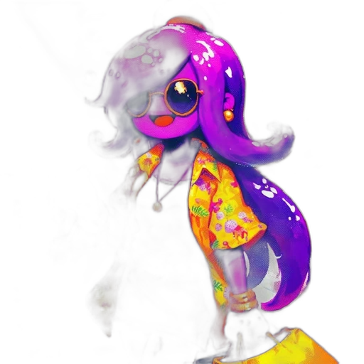 dress, staff, creature, robot transparent PNG cut-out