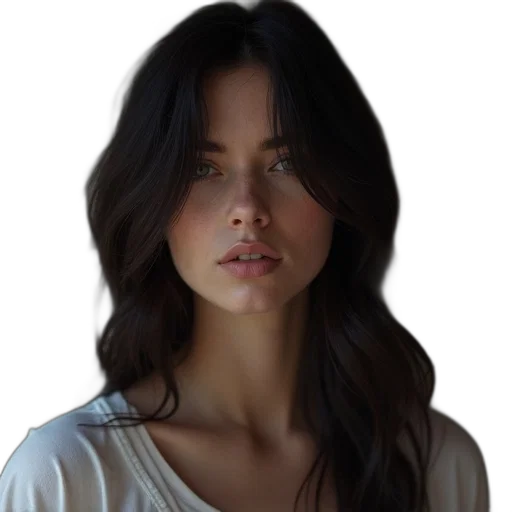 face, hair, dress, hat transparent PNG cut-out