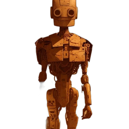 robot, staff, animal, face transparent PNG cut-out