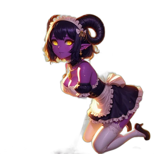 dress, staff, robot, creature transparent PNG cut-out