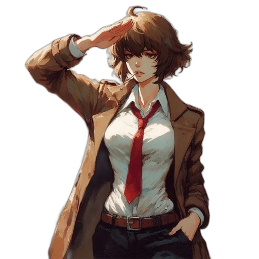 jacket, staff, hat, face transparent PNG cut-out
