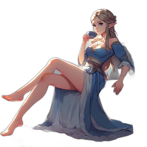 dress, crown, fantasy art, concept art transparent PNG cut-out