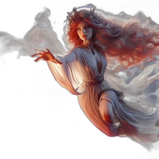 dress, dragon, fantasy art, concept art transparent PNG cut-out