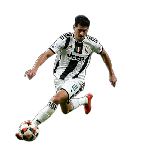 photorealistic, pixel art, juventus, italian transparent PNG cut-out