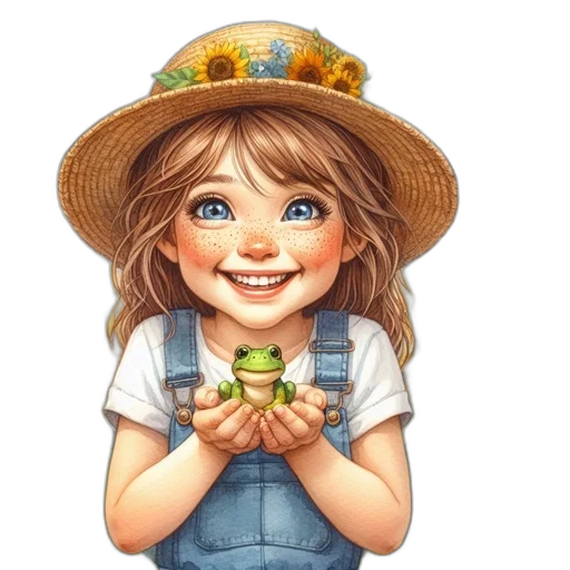 hat, jewelry, face, photorealistic transparent PNG cut-out