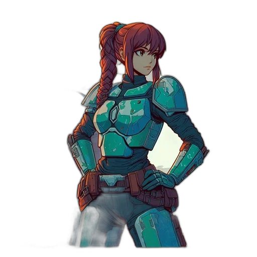 robot, weapon, staff, jacket transparent PNG cut-out