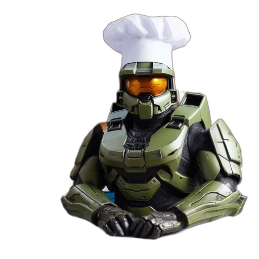 robot, food, concept art, 3d render transparent PNG cut-out