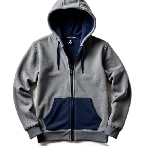 jacket, 3d render, photorealistic, gray transparent PNG cut-out
