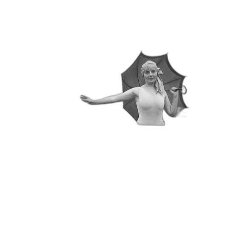 umbrella, hat, staff, creature transparent PNG cut-out