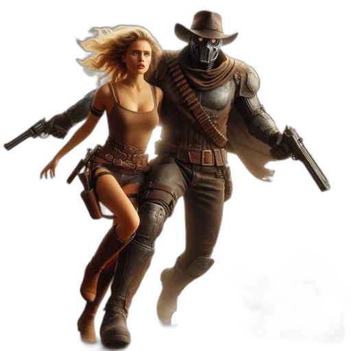 robot, concept art, fantasy art, comic book art transparent PNG cut-out