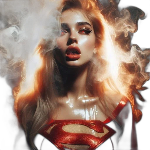 face, comic book art, fantasy art, photorealistic transparent PNG cut-out