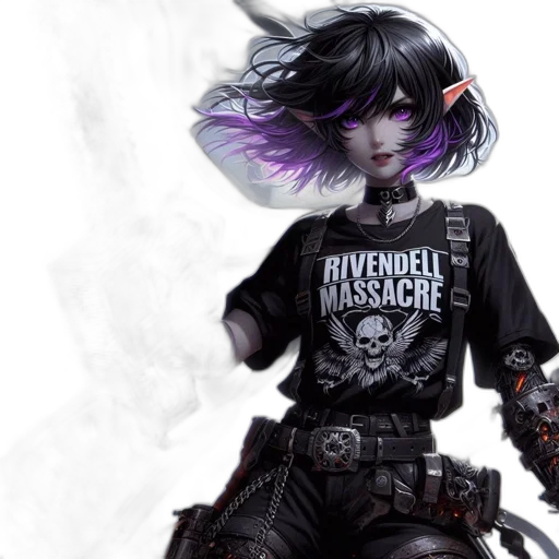 cyberpunk, fantasy art, concept art, comic book art transparent PNG cut-out