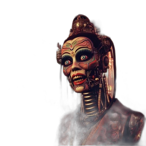 mask, robot, face, staff transparent PNG cut-out