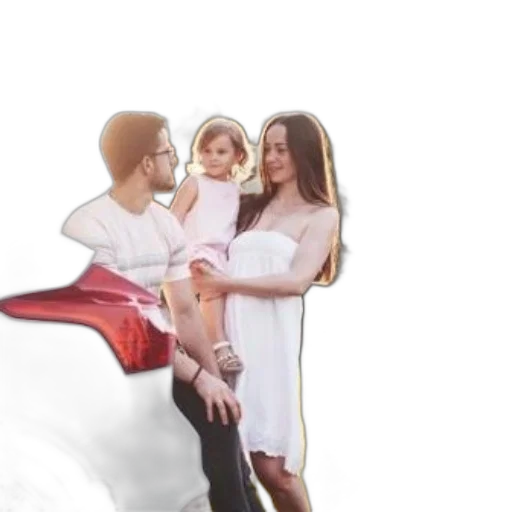 photorealistic, 3d render, concept art, family transparent PNG cut-out