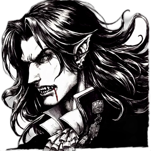 face, comic book art, fantasy art, cartoon transparent PNG cut-out