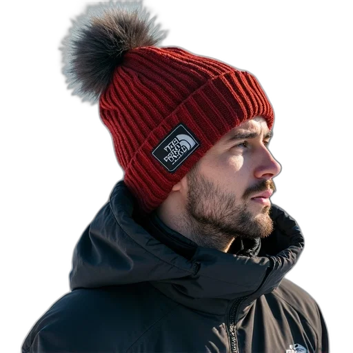 hat, staff, jacket, face transparent PNG cut-out