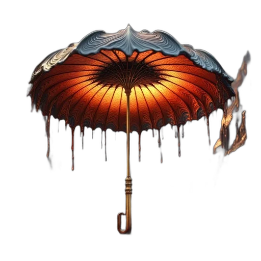 umbrella, staff, crown, hat transparent PNG cut-out