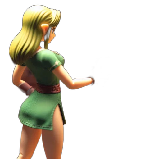 dress, staff, 3d render, concept art transparent PNG cut-out