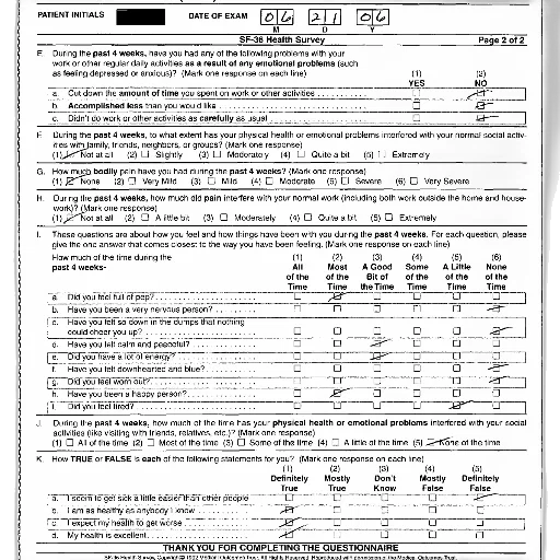 page, sf-36, health, survey transparent PNG cut-out