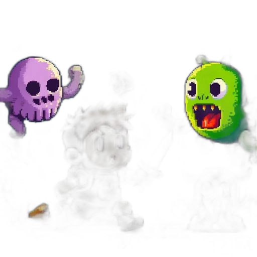 concept art, pixel art, fantasy art, 3d render transparent PNG cut-out