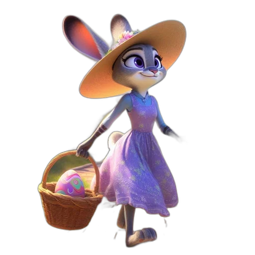 dress, hat, staff, animal transparent PNG cut-out