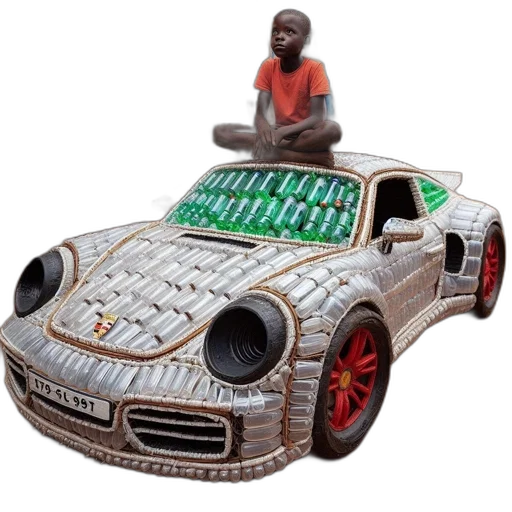 car, 3d render, concept art, young transparent PNG cut-out