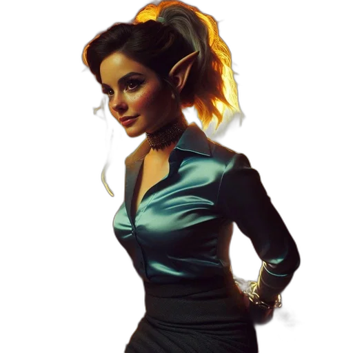 dress, staff, fantasy art, concept art transparent PNG cut-out