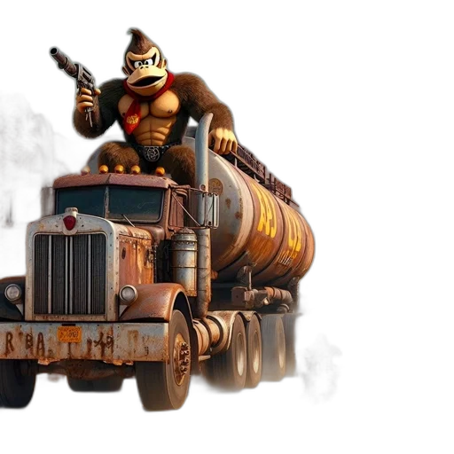 car, weapon, concept art, 3d render transparent PNG cut-out
