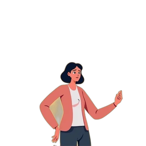 jacket, staff, creature, dress transparent PNG cut-out