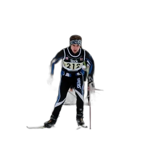 staff, skier, wearing, number transparent PNG cut-out