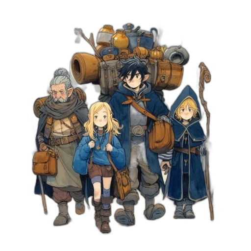 concept art, fantasy art, pixel art, anime transparent PNG cut-out