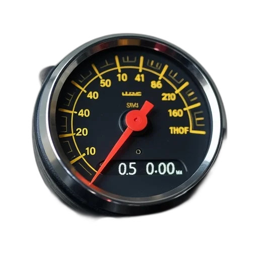 close-up, motorcycle, speedometer, digital transparent PNG cut-out