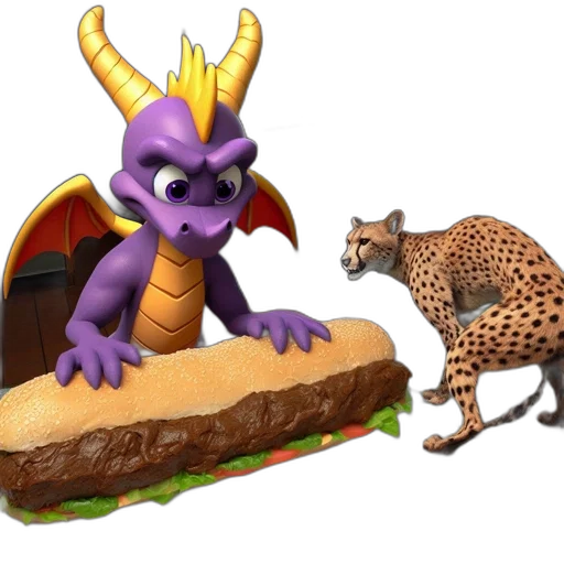dragon, food, animal, creature transparent PNG cut-out