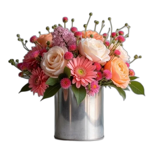 crown, flower, photorealistic, pastel transparent PNG cut-out