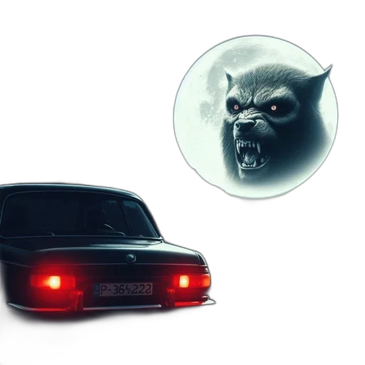 car, animal, concept art, photorealistic transparent PNG cut-out