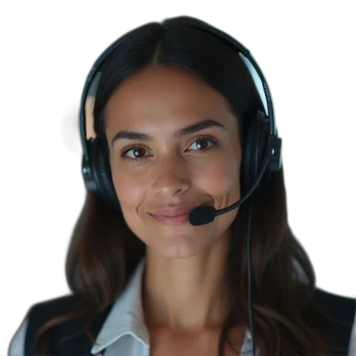 staff, face, smiling, female transparent PNG cut-out