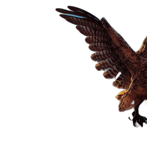 animal, dragon, staff, photorealistic transparent PNG cut-out
