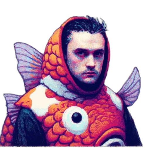 creature, jacket, animal, face transparent PNG cut-out