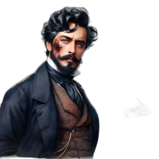 face, photorealistic, concept art, fantasy art transparent PNG cut-out
