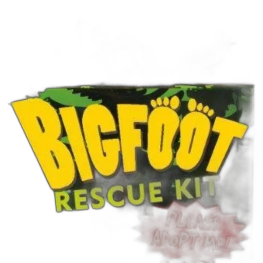 concept art, humorous, bigfoot, rescue transparent PNG cut-out
